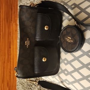 Coach purse with coin purse attached